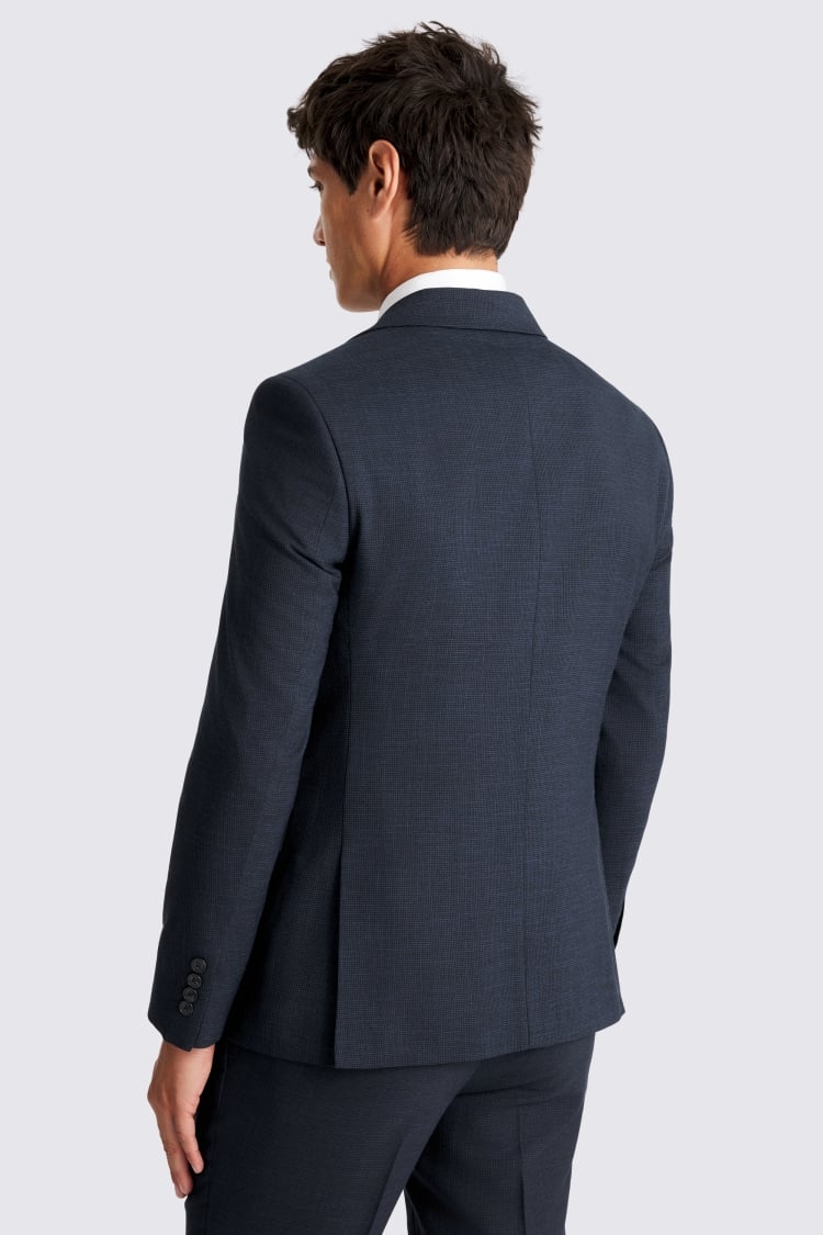 Slim Fit Navy Puppytooth Suit