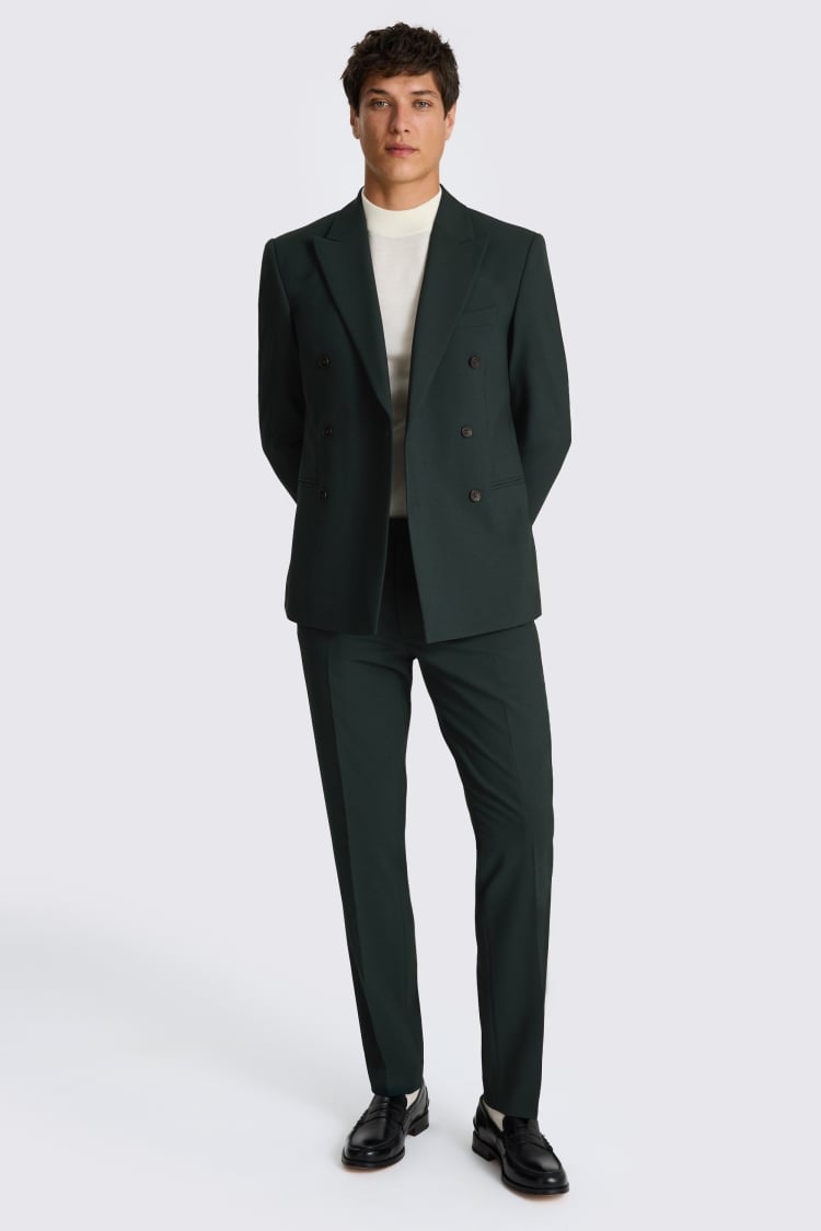 Slim Fit Dark Green Suit