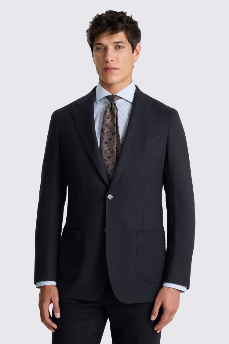 Italian Navy Hopsack Jacket