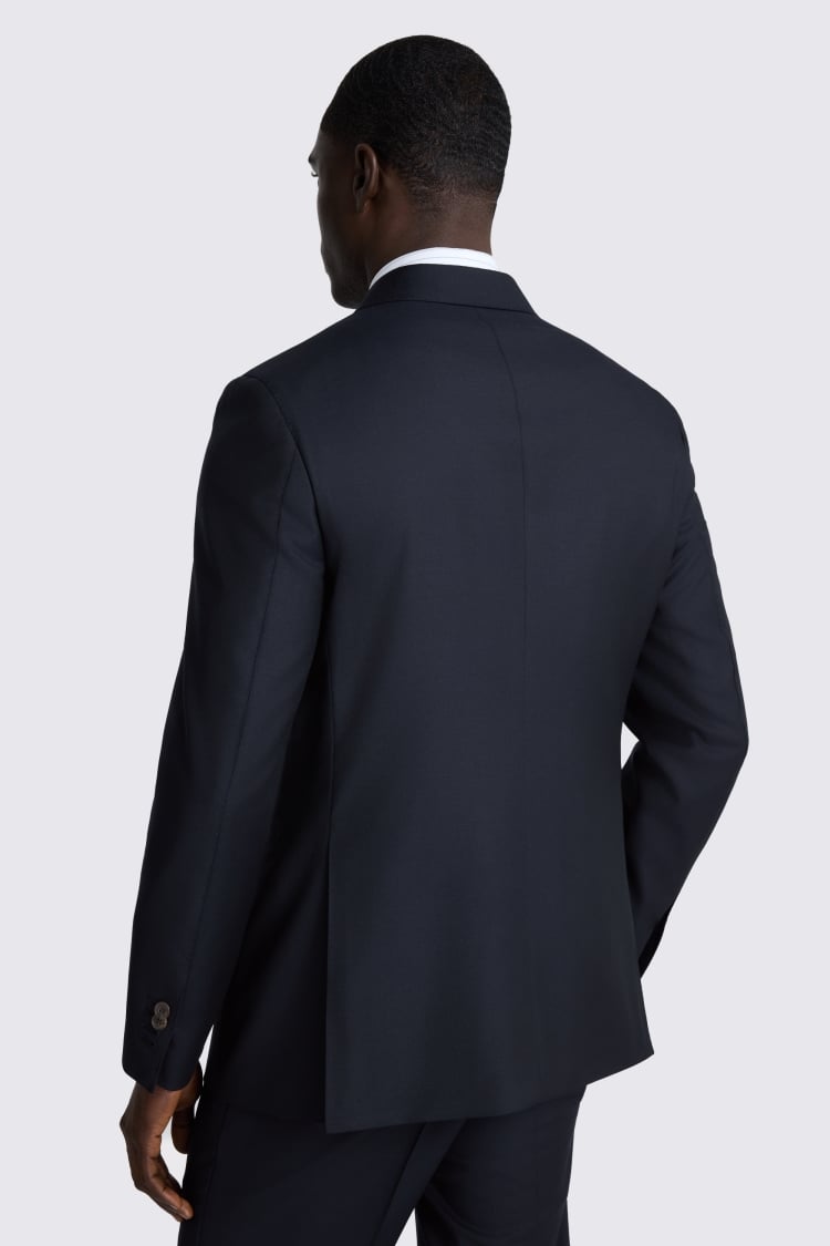 Italian Tailored Fit Navy Twill Suit