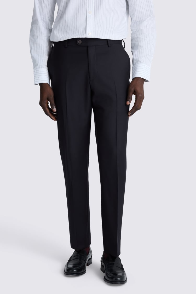 Italian Tailored Fit Navy Twill Suit