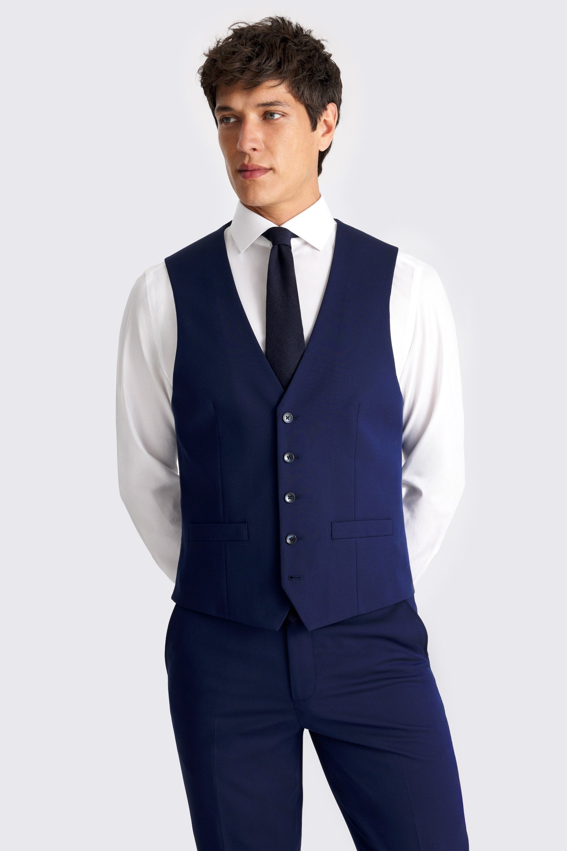 Tailored Fit Blue Suit