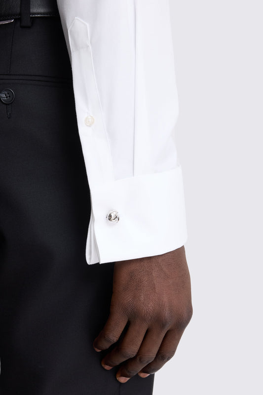 Premium Tailored Fit White Twill Shirt