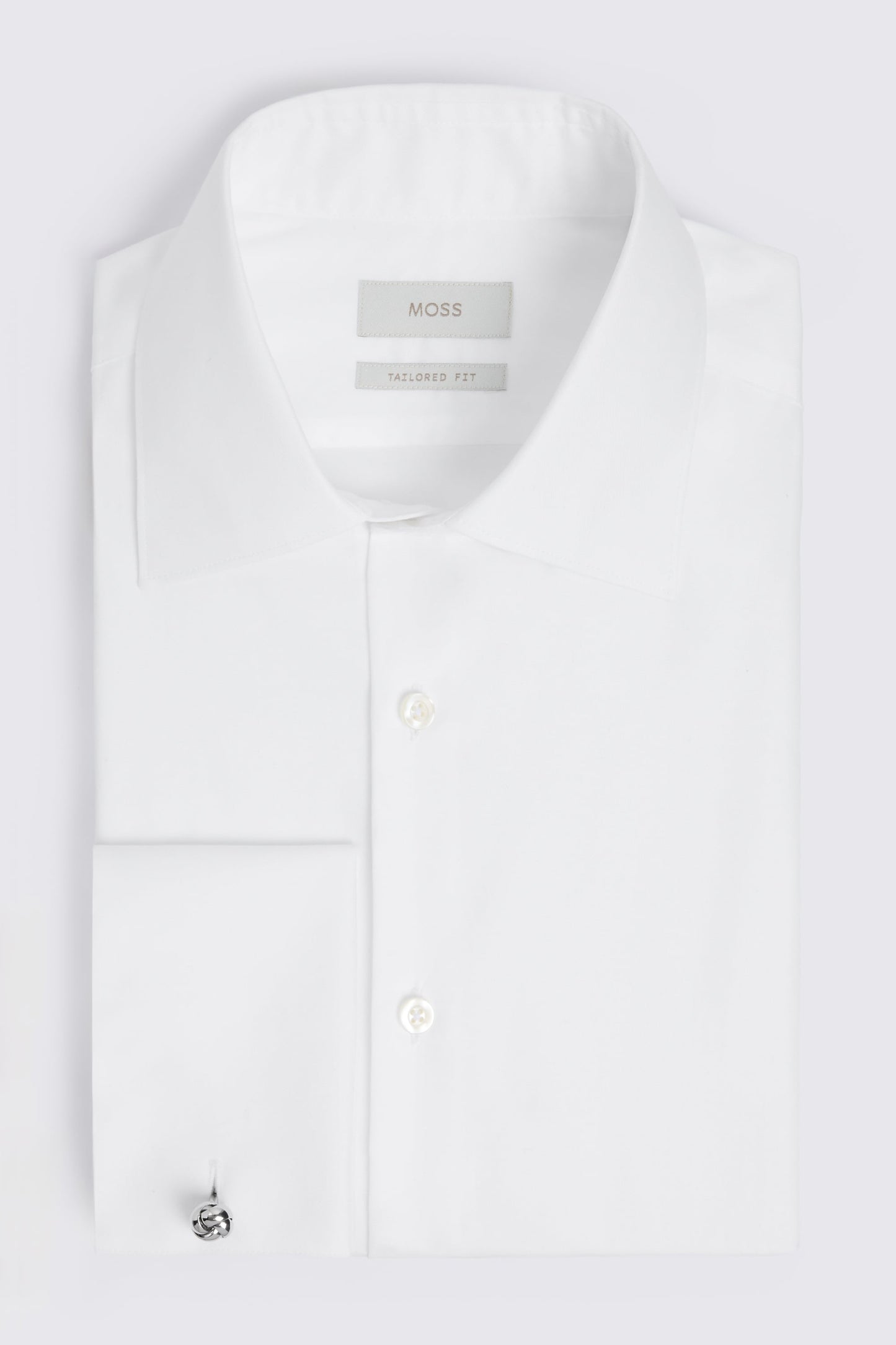 Premium Tailored Fit White Twill Shirt
