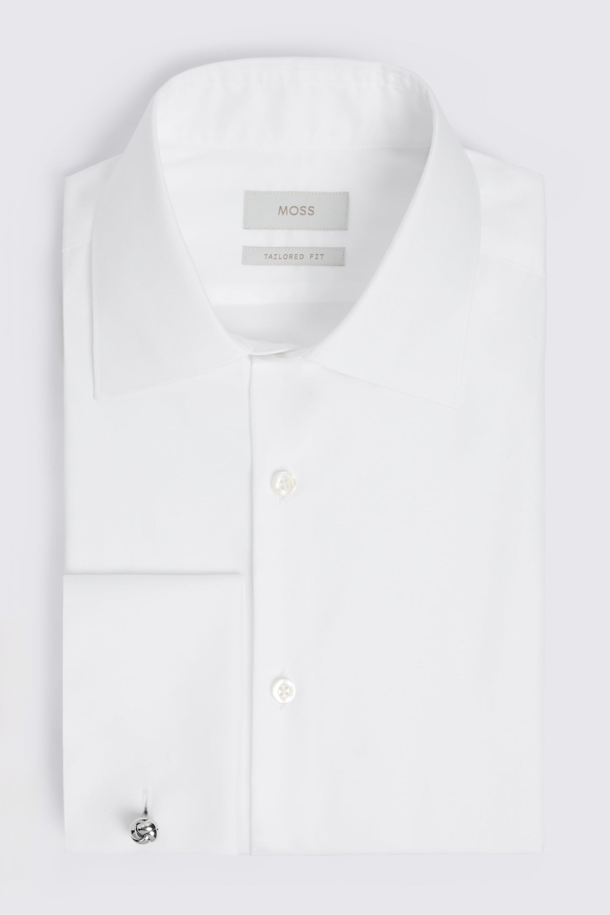 Premium Tailored Fit White Twill Shirt