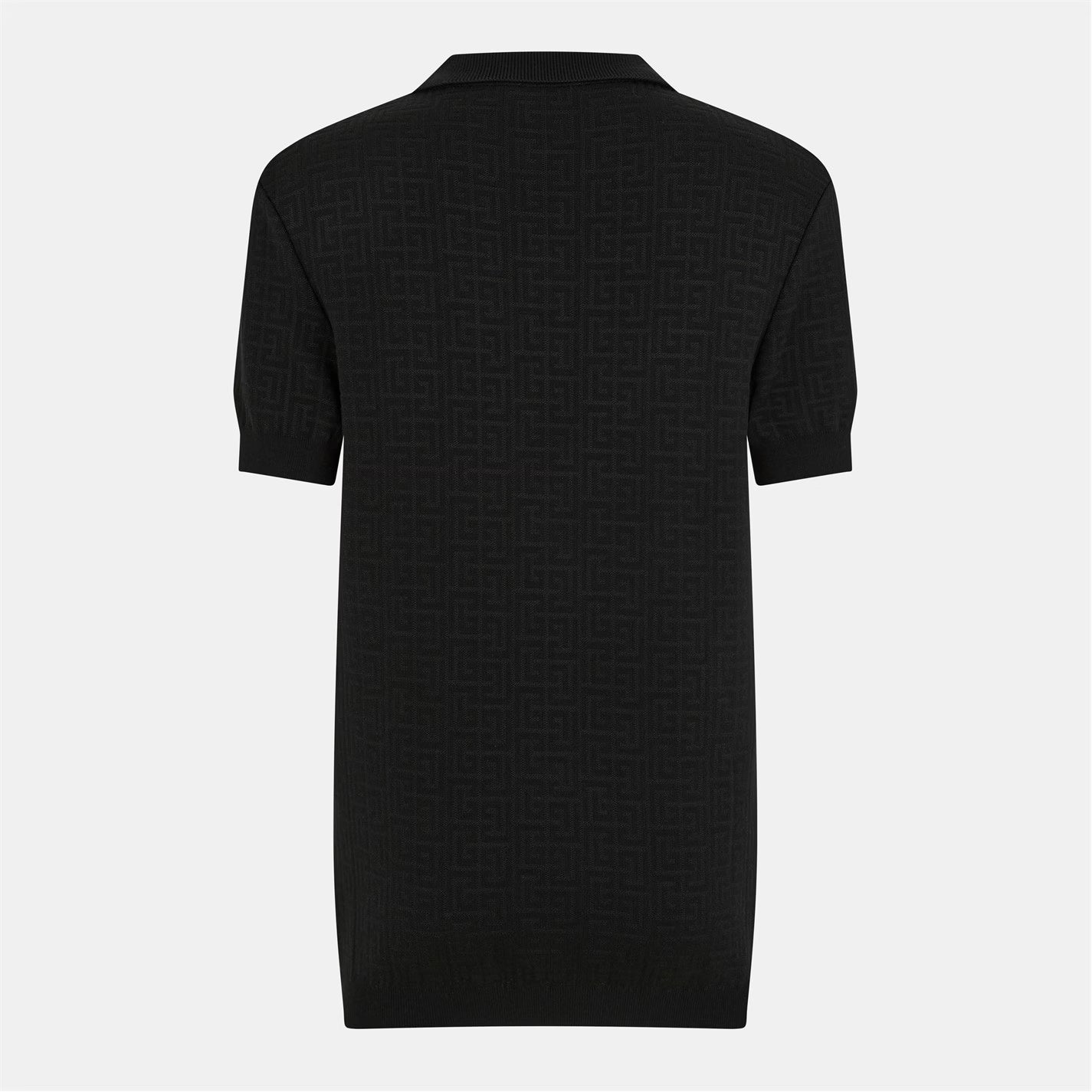 BALMAIN Men's Mono Short-Sleeve Polo Shirt