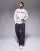 Aape by A Bathing Ape knitted jumper in off white with placement scribble print