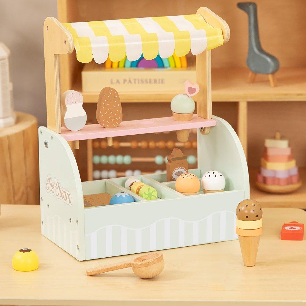 Wooden Ice Cream Parlour Playset