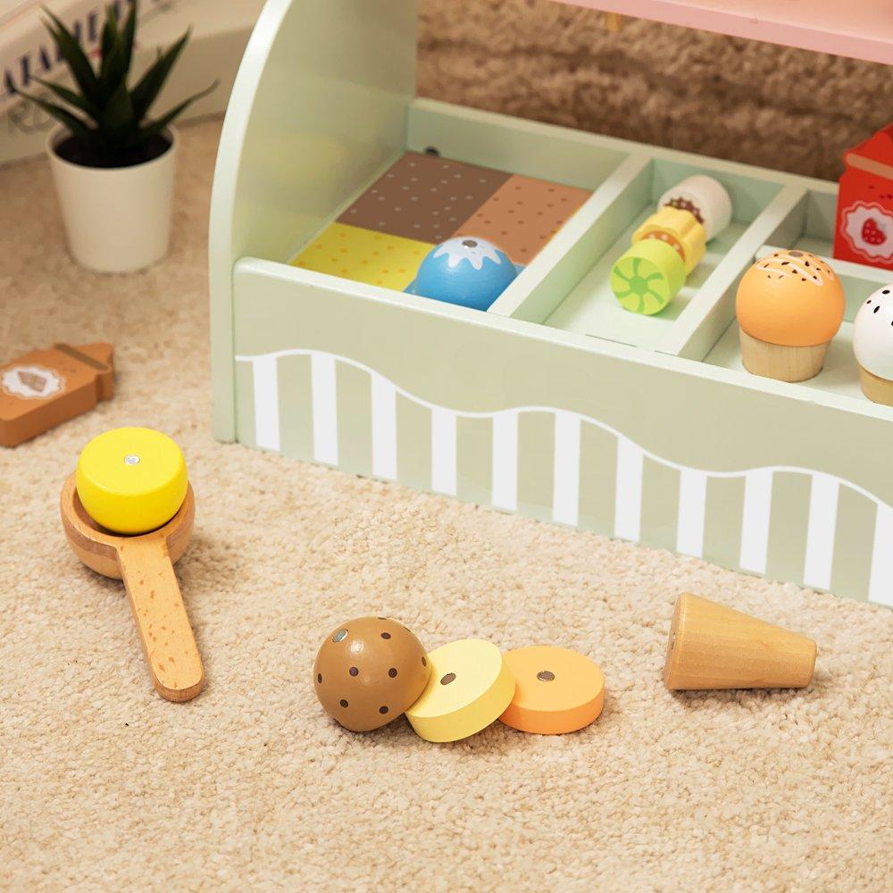 Wooden Ice Cream Parlour Playset
