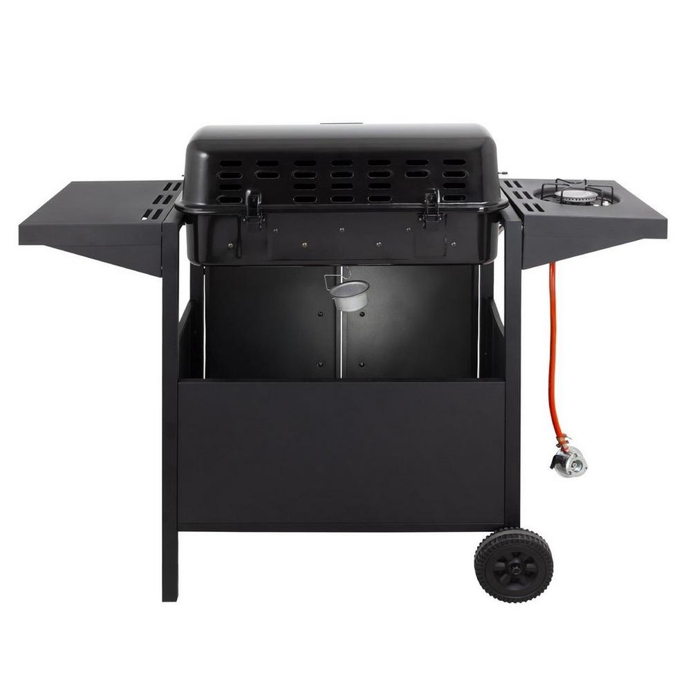 George Foreman 4 Burner BBQ with sideplate