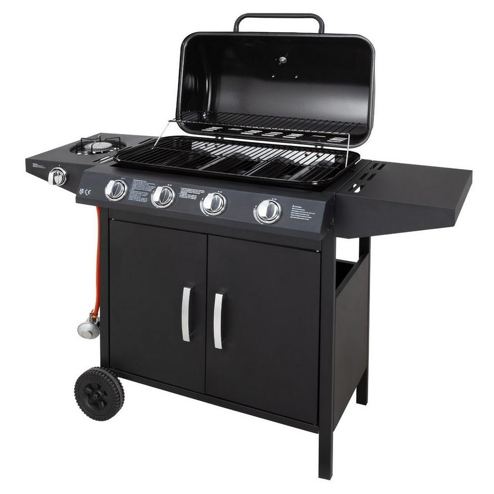 George Foreman 4 Burner BBQ with sideplate