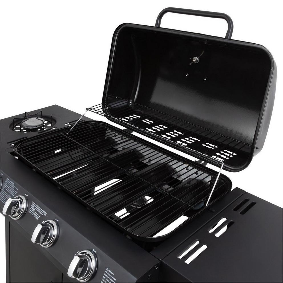 George Foreman 4 Burner BBQ with sideplate