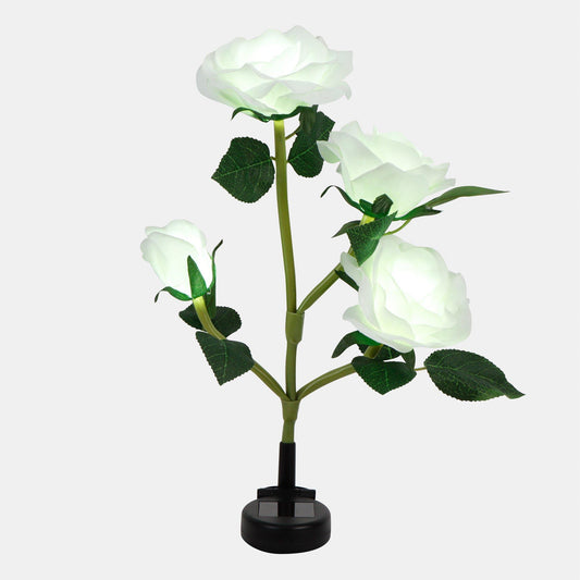 Streetwize Solar White Rose Stake Light