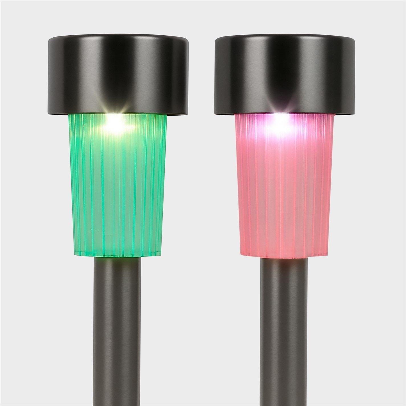 Streetwize Solar Stake Lights - Colour Changing 4-Pack