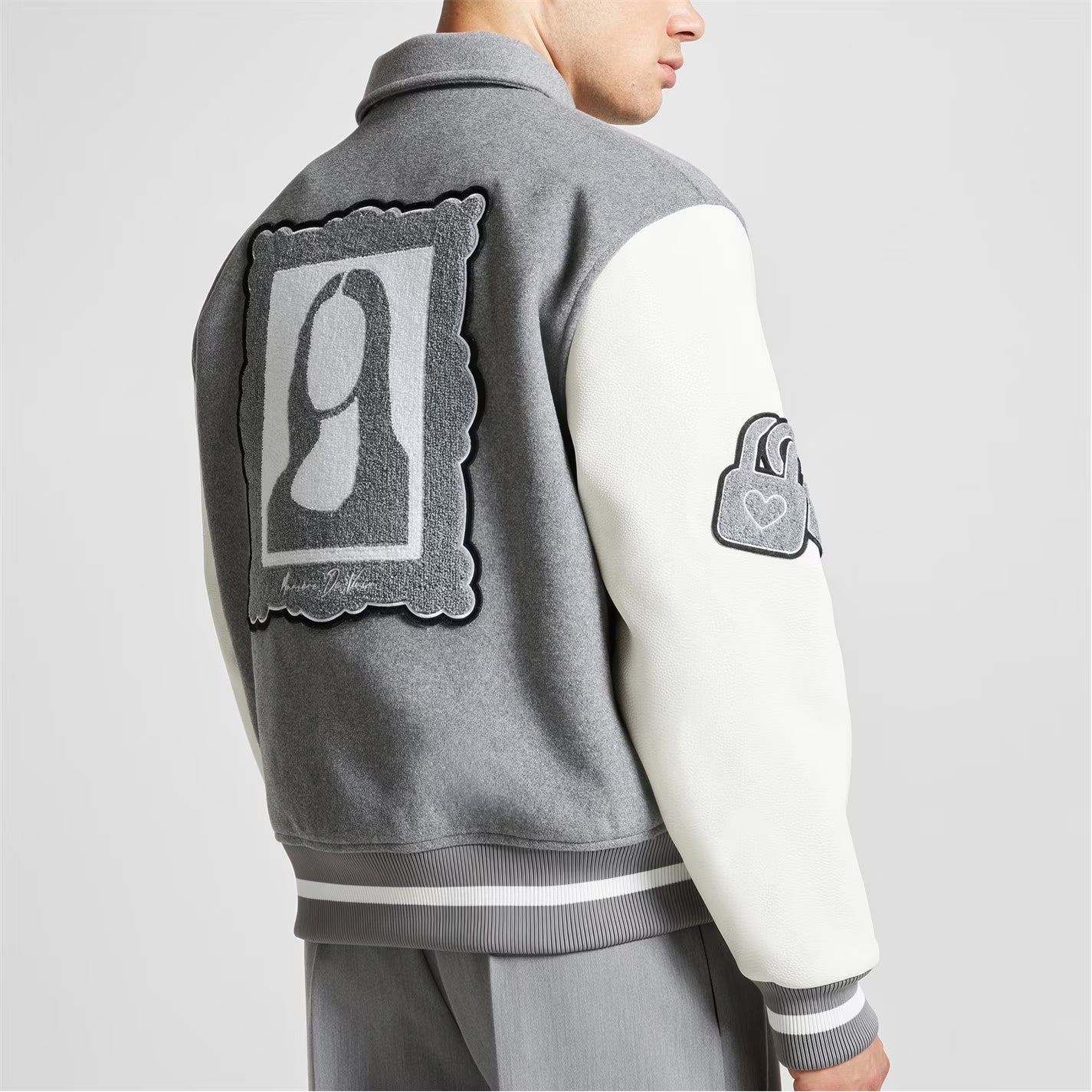 Men’s Mona Lisa Wool Blend Varsity Jacket