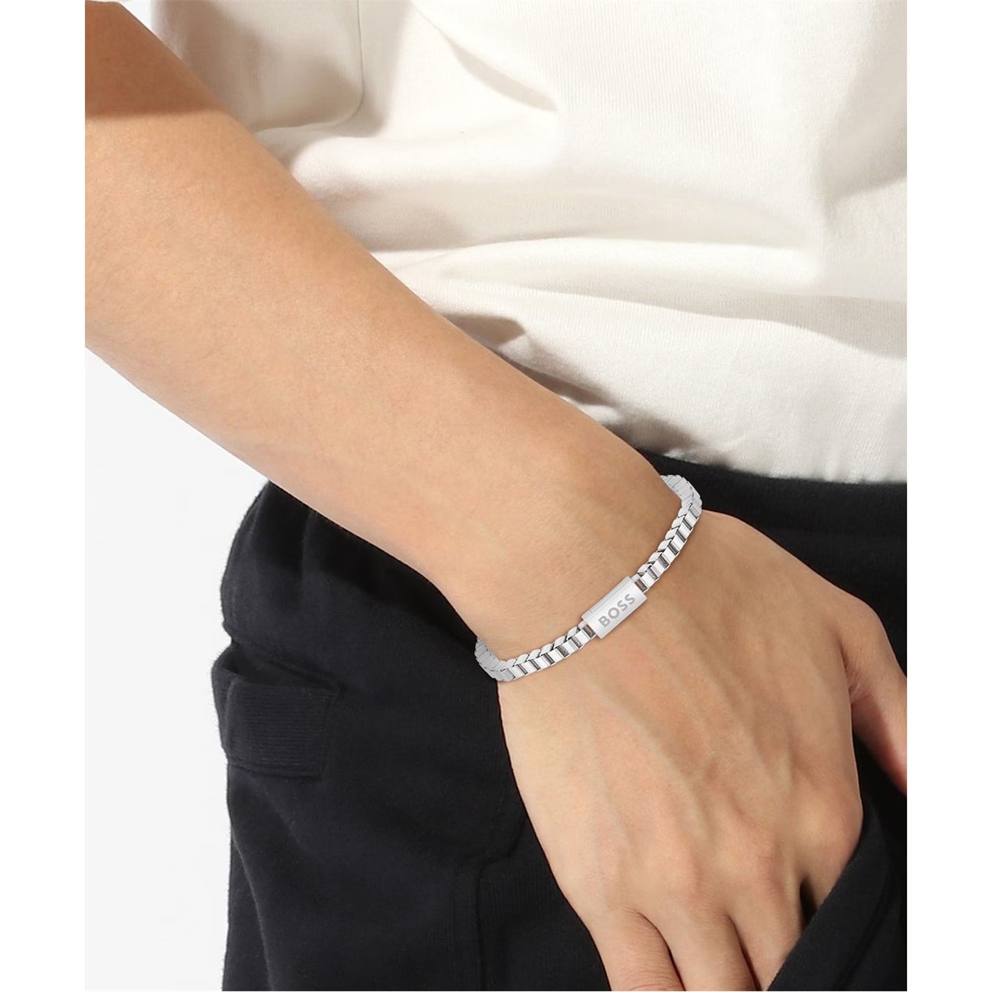 Men's Chain Bracelet with Magnetic Closure