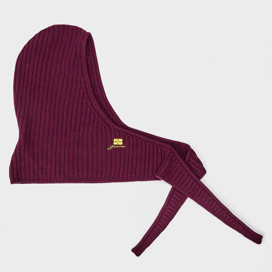 Ganni Women's Knitted Balaclava