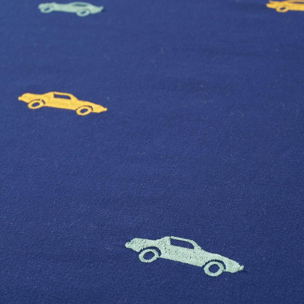 Embroidered Cars Soft Microfibre Duvet Cover Set