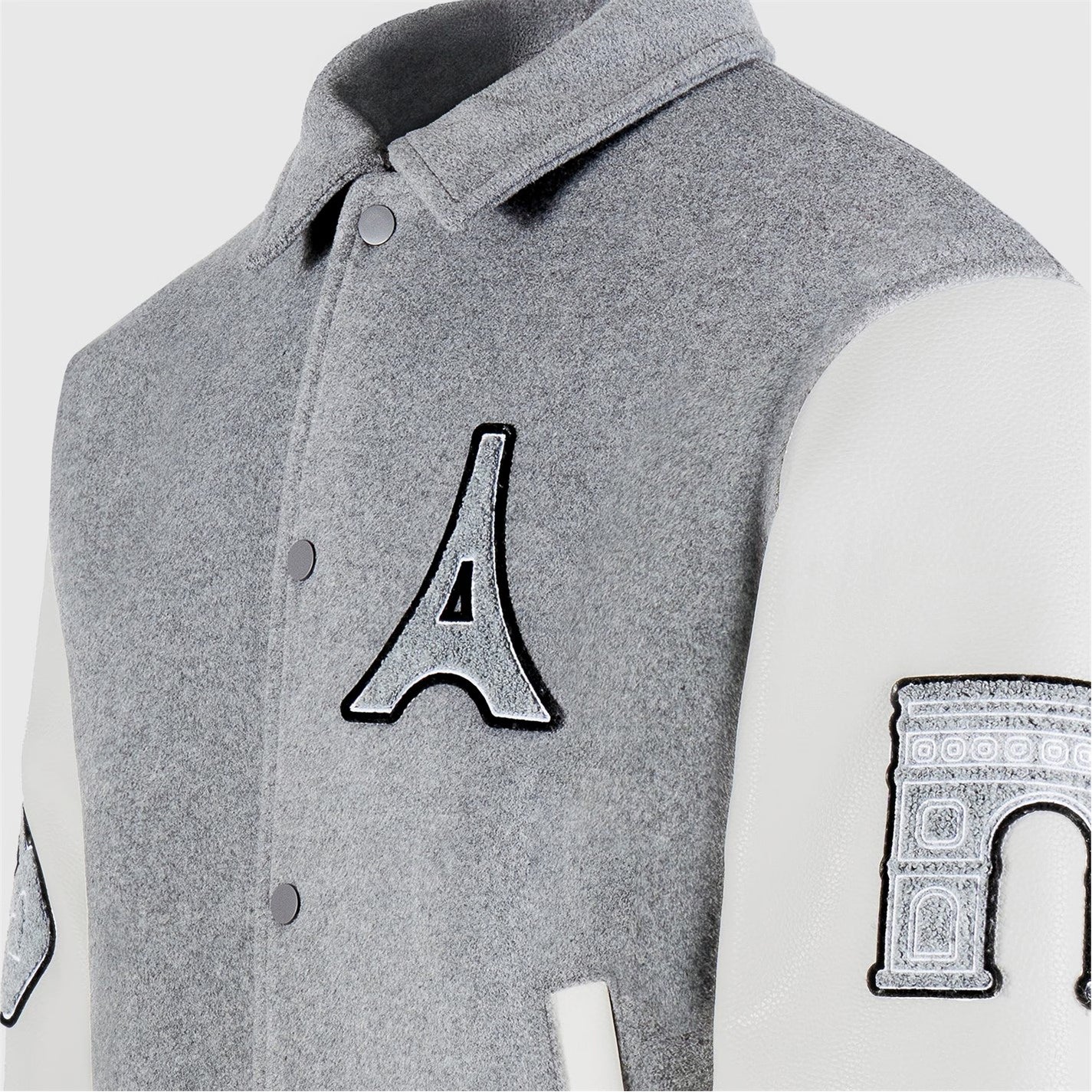 Men’s Mona Lisa Wool Blend Varsity Jacket