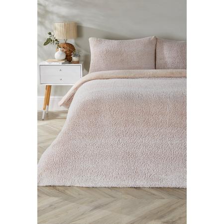 Marl Teddy Fleece Duvet Set