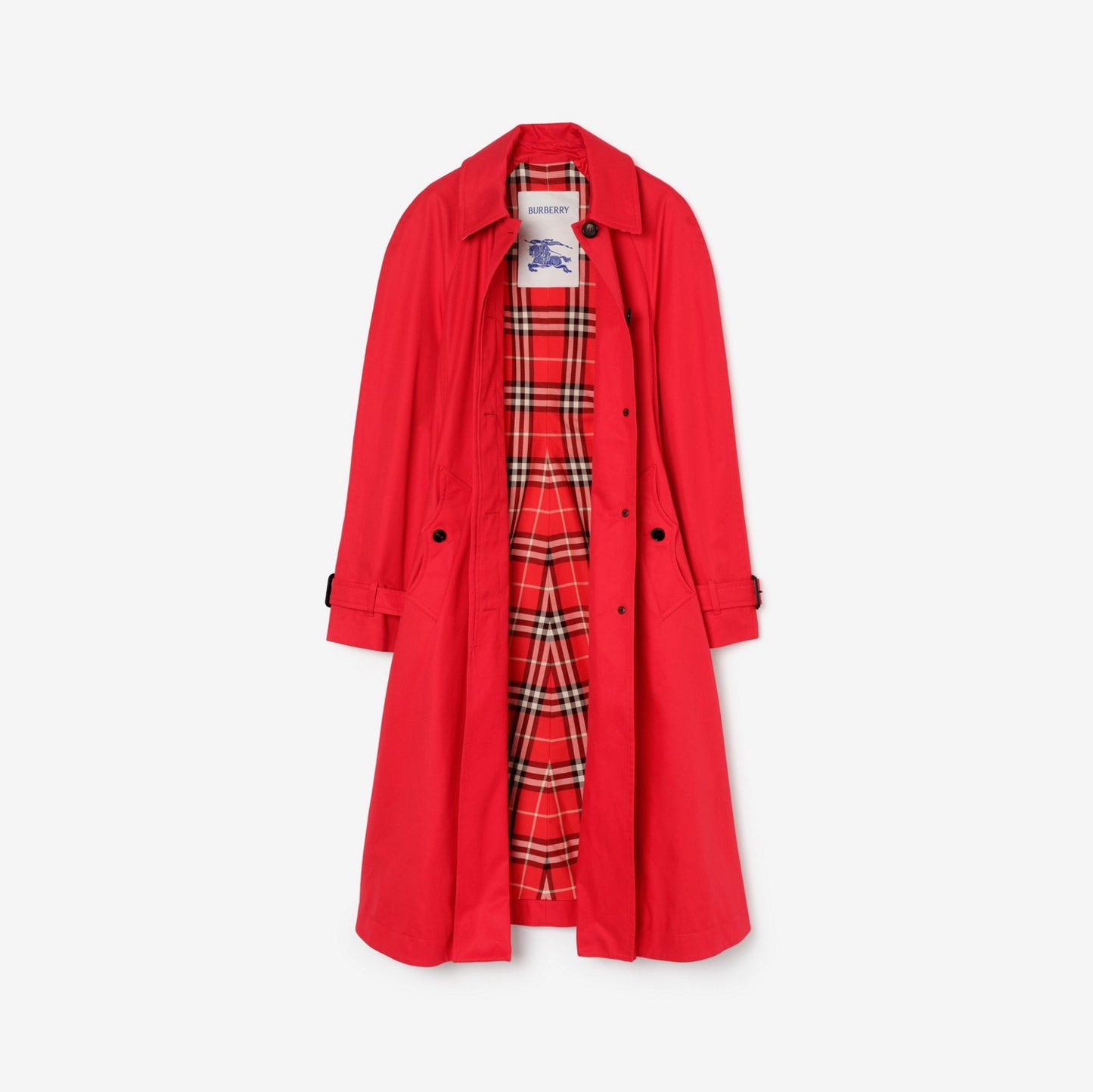 Long Gabardine Ellingham Fit-and-flare Car Coat