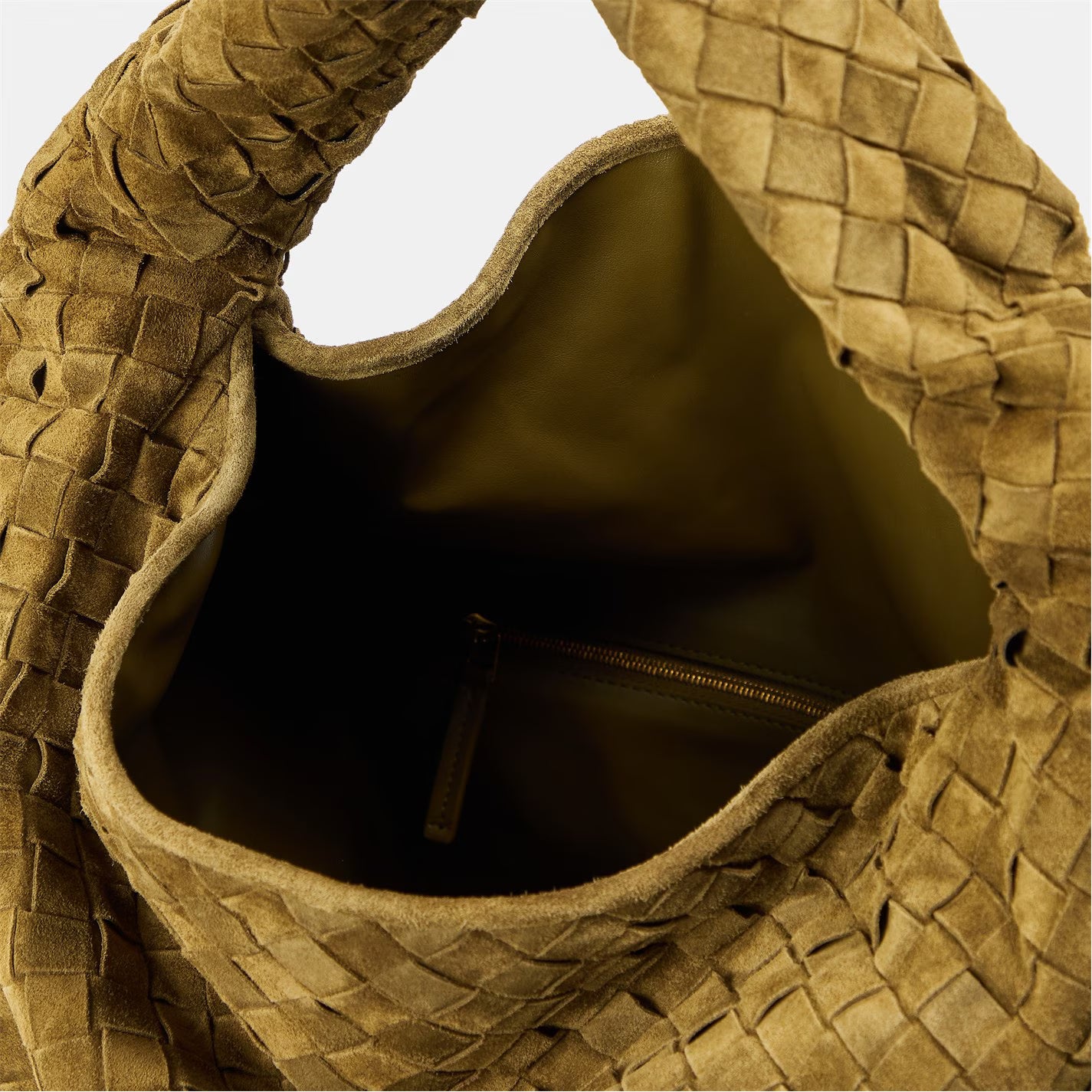 Large Hop Leather Textured Shoulder Bag