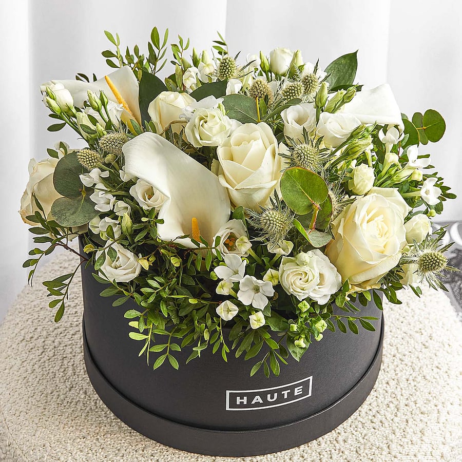 Ivory Lace Hat Box