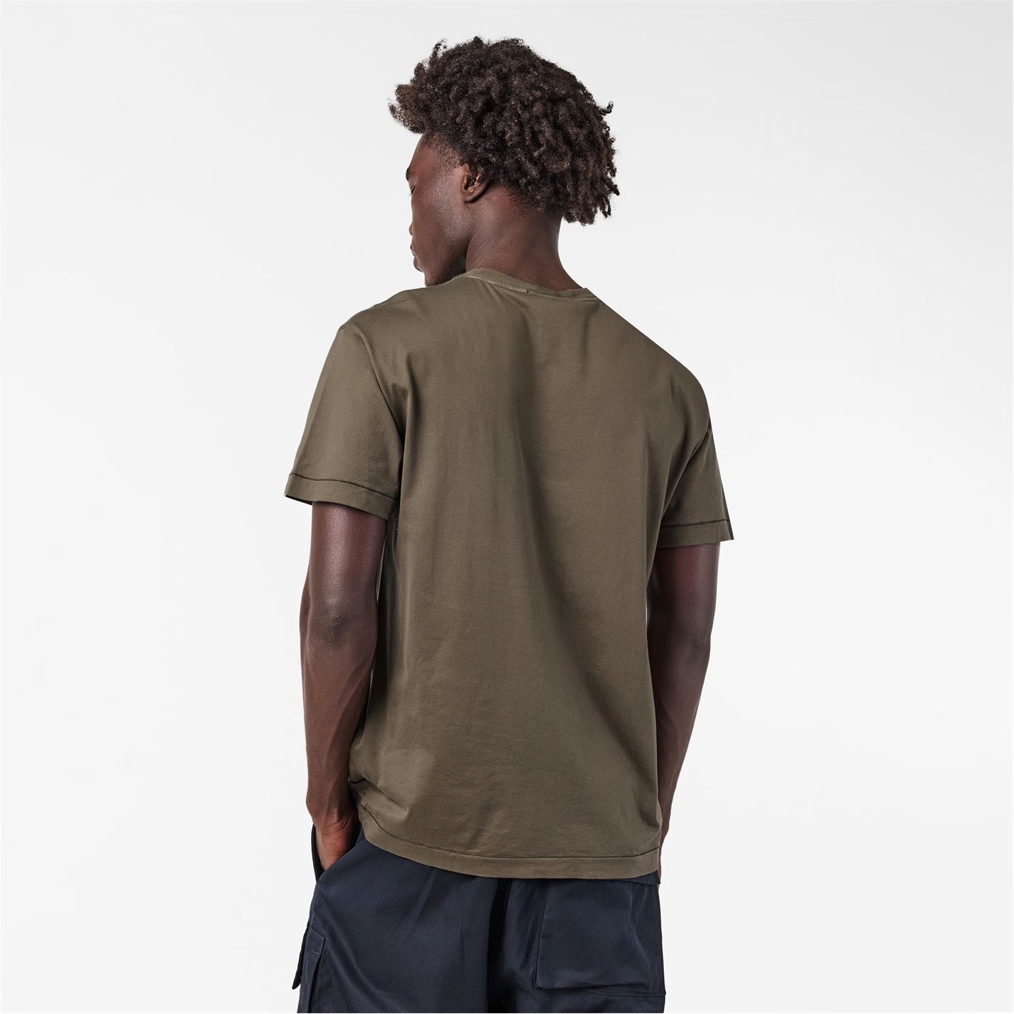 STONE ISLAND Men's Cotton Compass Logo Patch T-Shirt