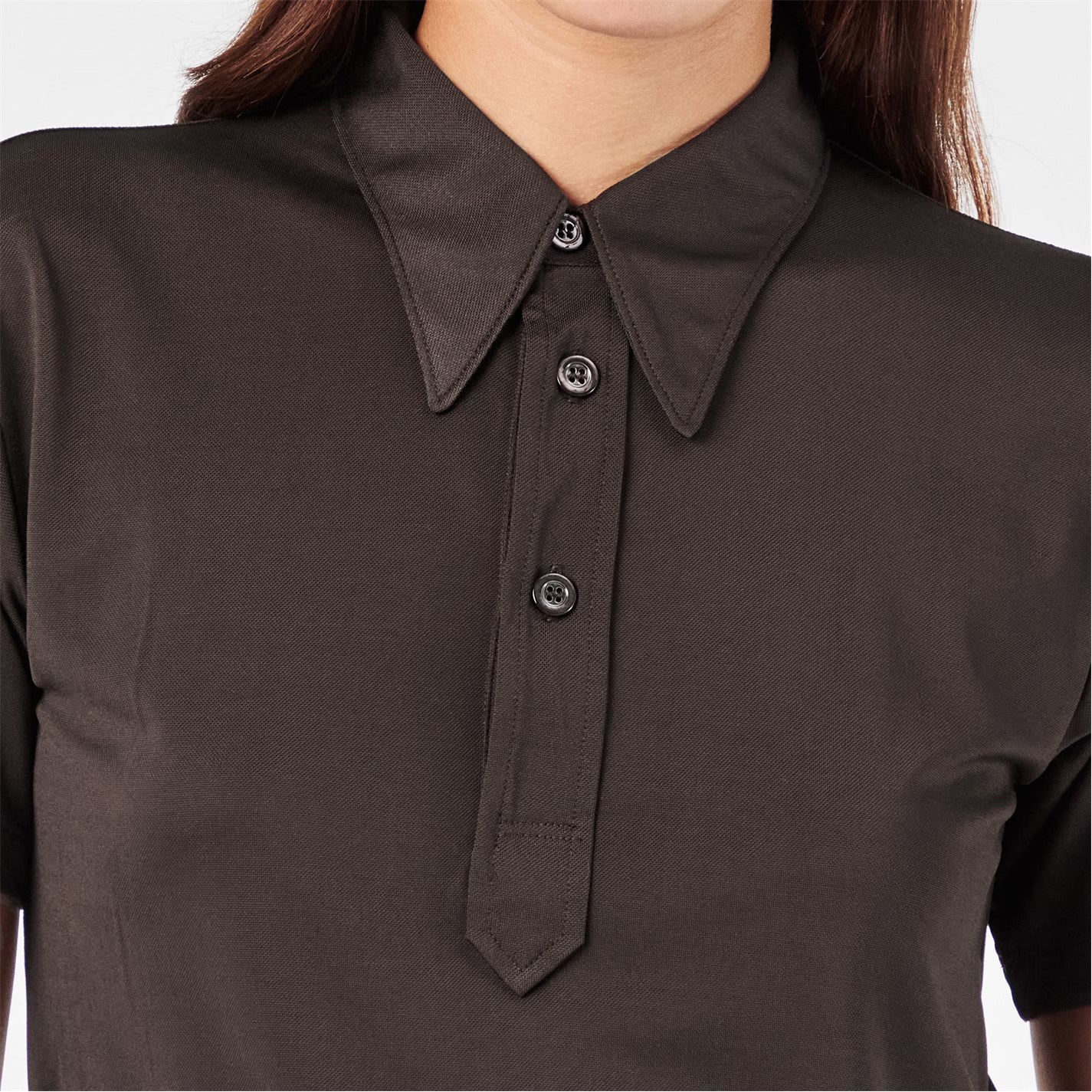 Women's Short-Sleeve Plain Shirt