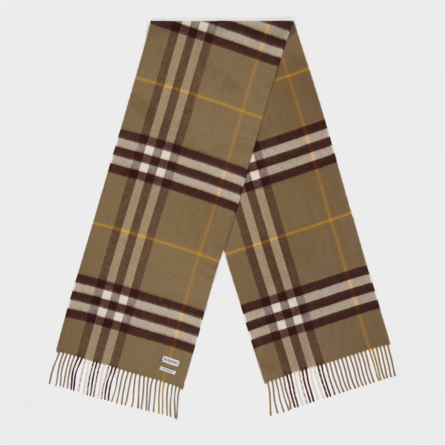 Unisex Check Cashmere Scarf