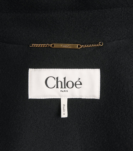 Chloé Wool-Blend Double-Breasted Pea Coat