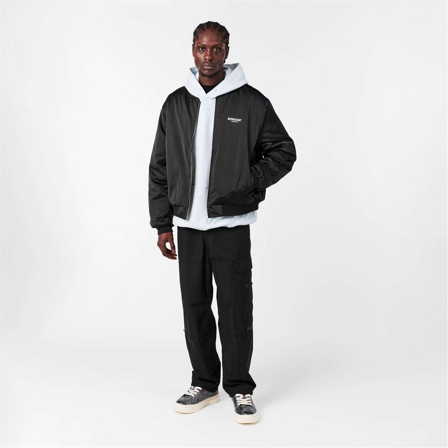 Men's Contrast Sleeve Varsity Jacket