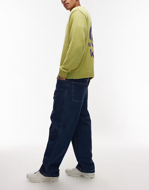 Carhartt WIP brandon loose tapered jeans in blue wash