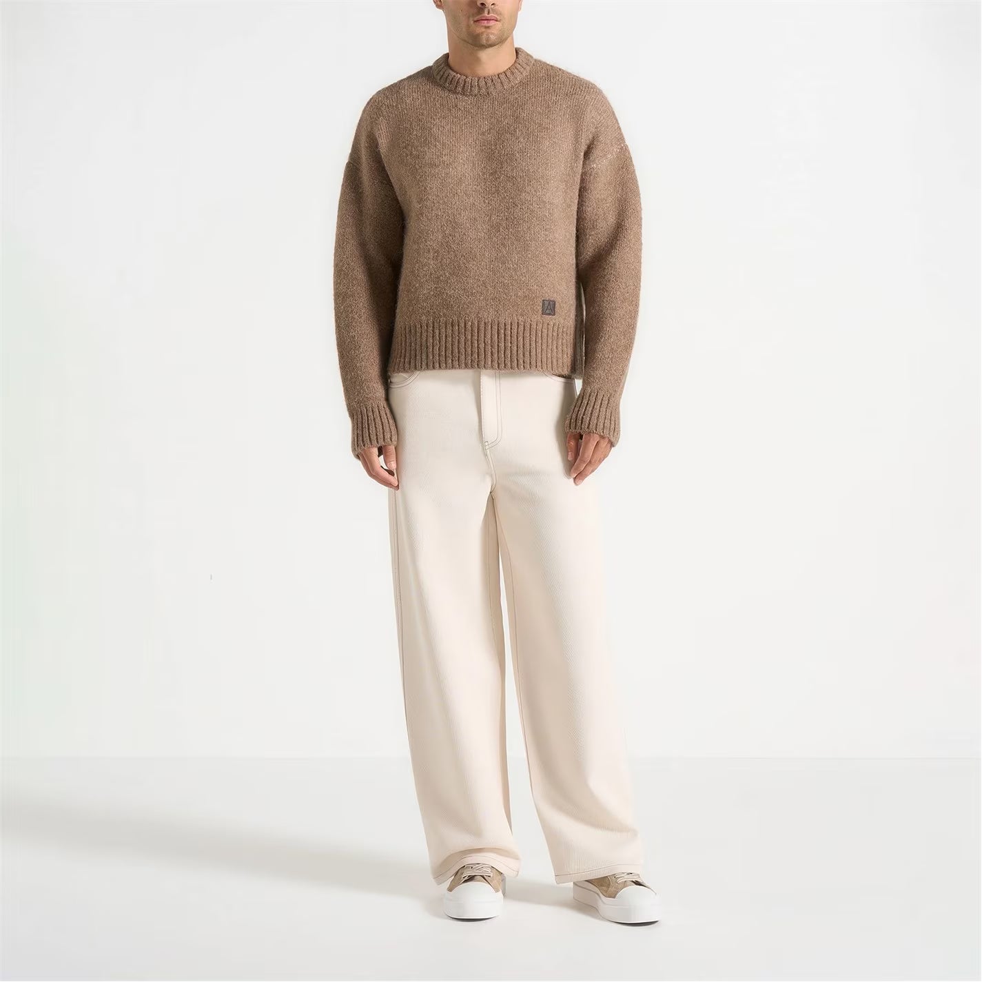 Mens Kamil Brushed Wool Knit Jumper