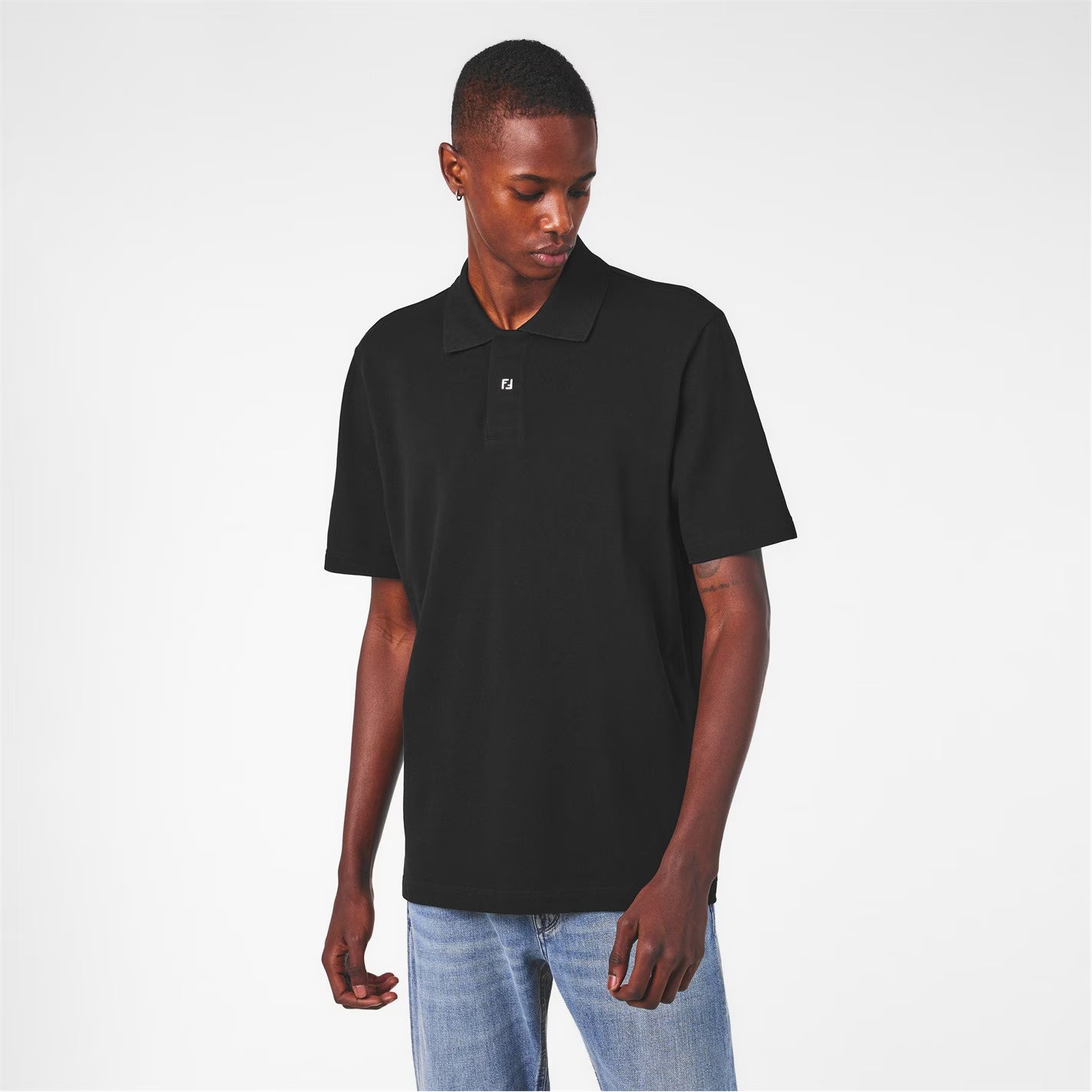 FENDI Men's Short Sleeve Polo Shirt