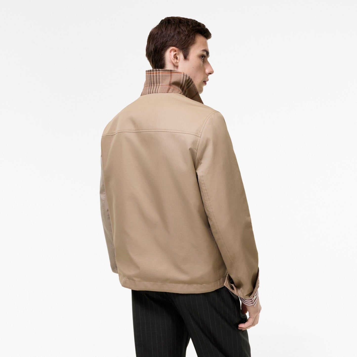 Reversible Tropical Gabardine Bloomsbury Harrington Jacket