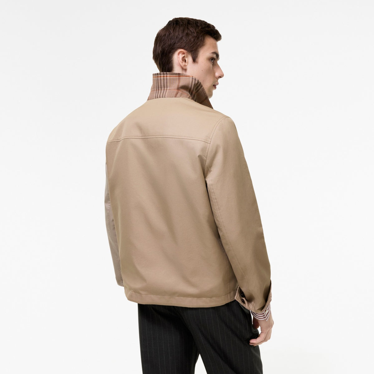 Reversible Tropical Gabardine Bloomsbury Harrington Jacket