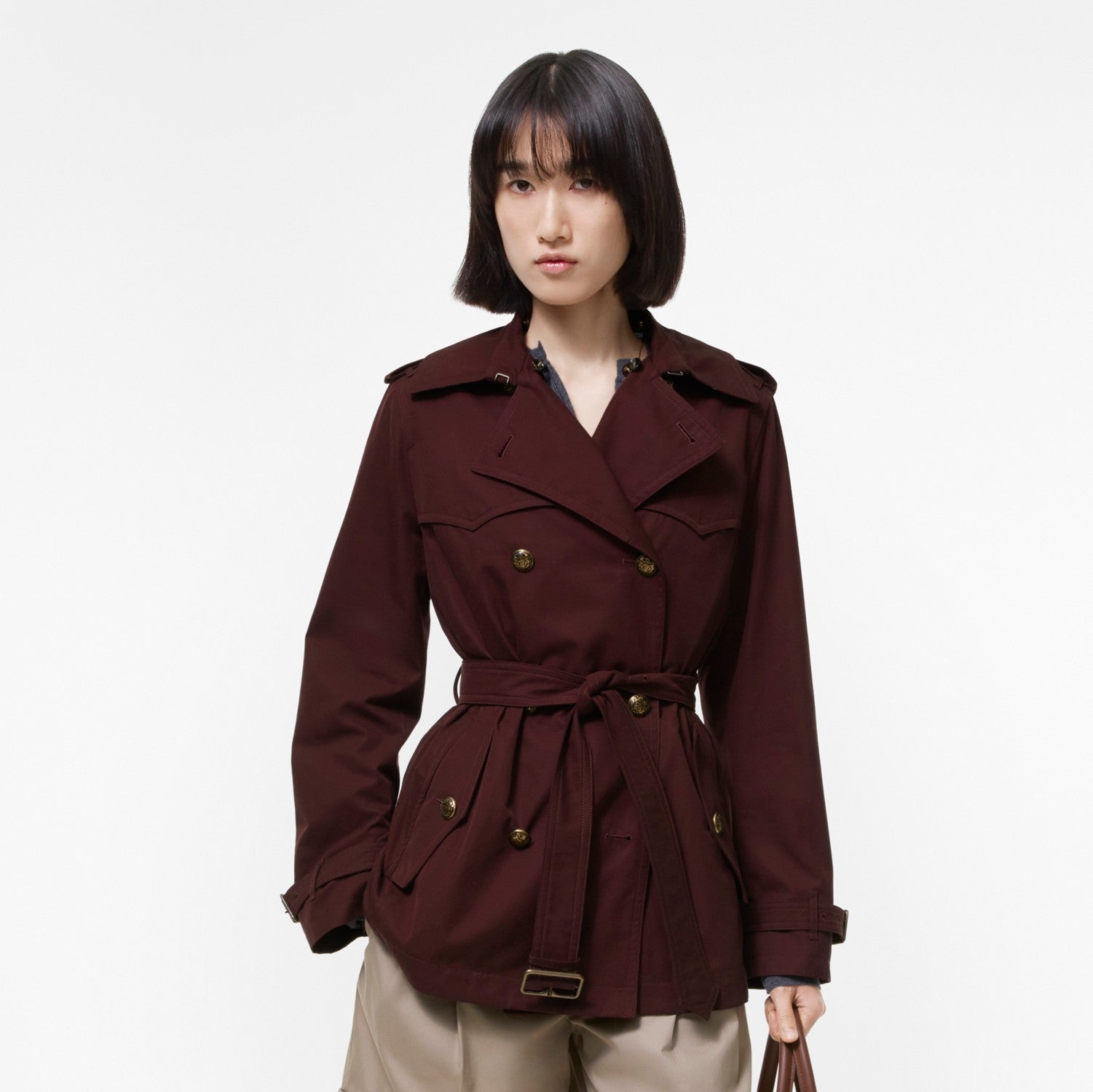Short Tropical Gabardine Foxfield Trench Coat