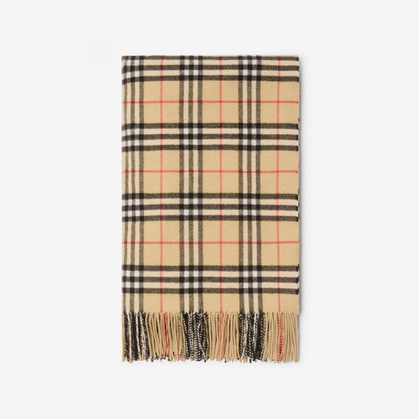 Check Cashmere Blanket