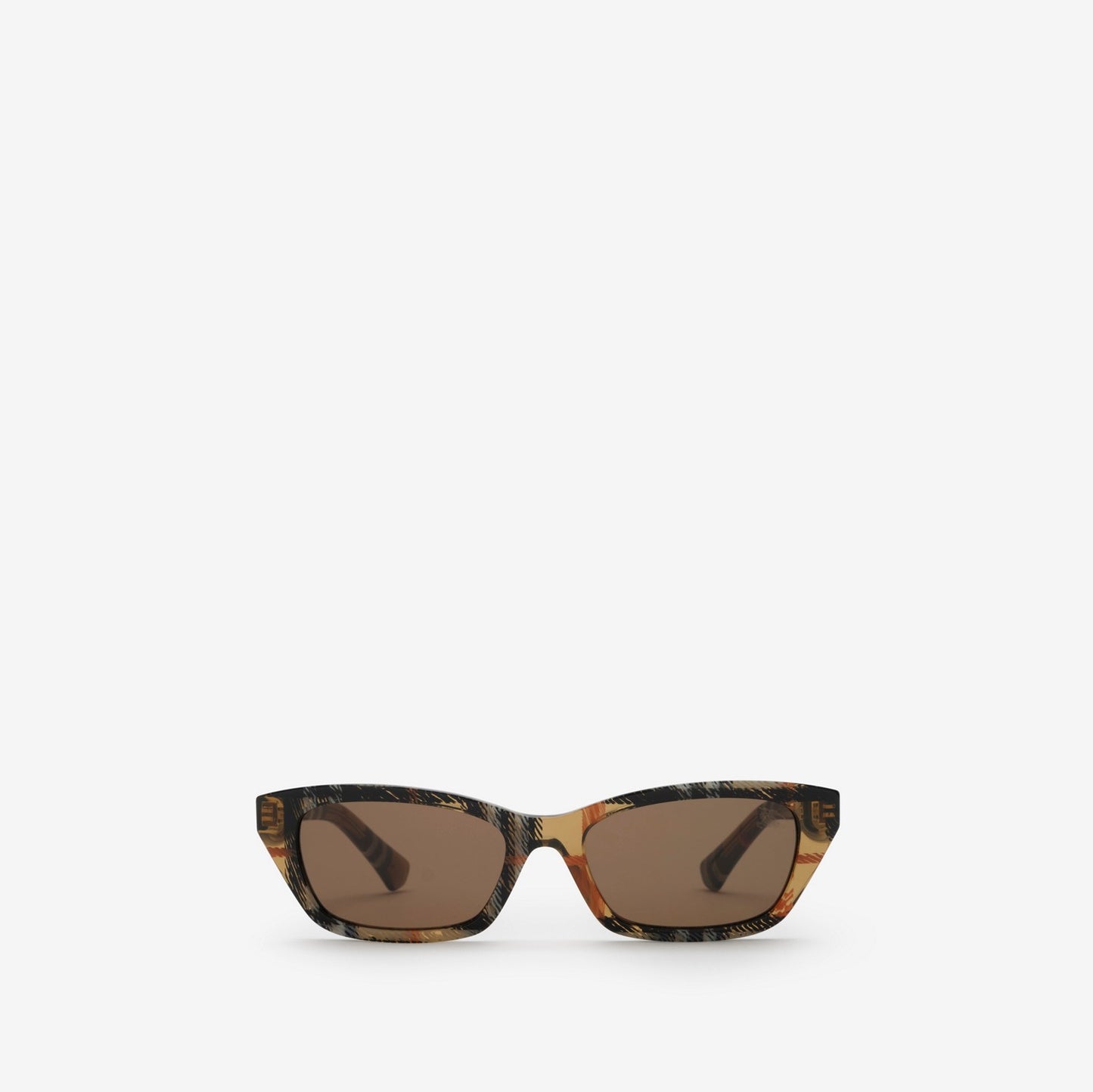 Gradient Check Rectangular Sunglasses