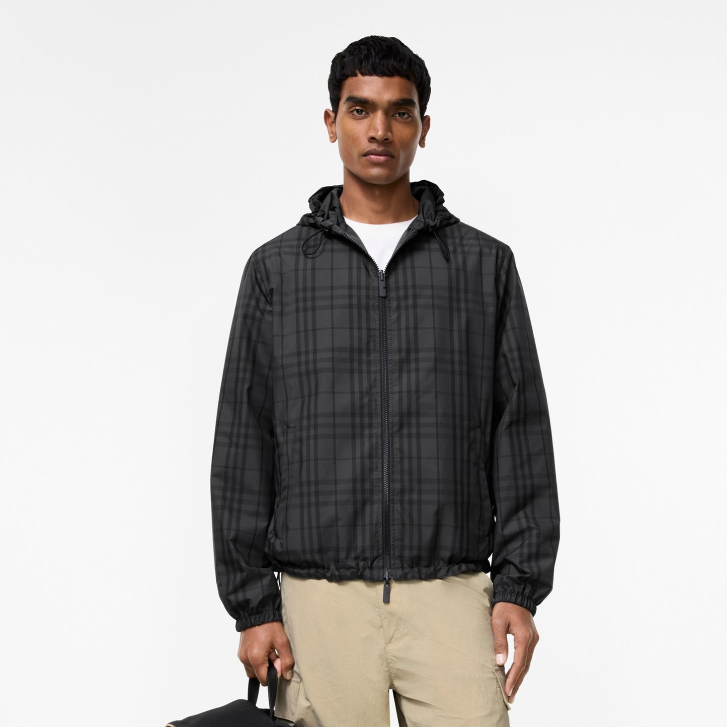 Reversible Check Newport Hooded Jacket