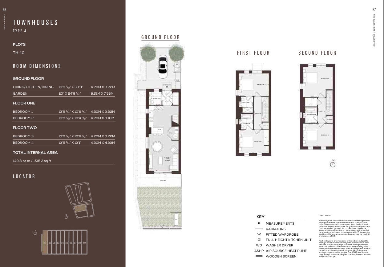 The Blackheath Collection Townhouses — Spacious 4 Bedroom — 3 Bathroom TownHomes — Greenwich SE3 9YY — Kidbrooke Village