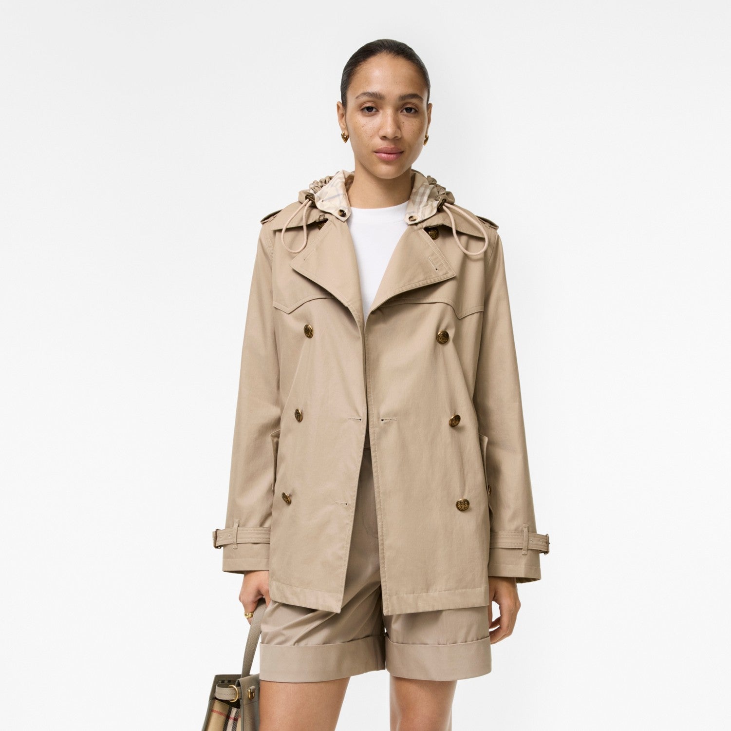 Short Tropical Gabardine Foxfield Trench Coat