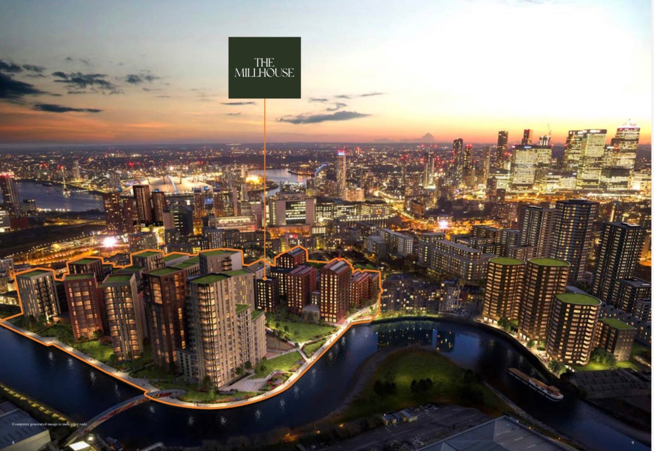 Heron Wharf — New Build 1-2-3 Bedroom Homes — Wellness Amenities — Zone 2 and 3 Canary Wharf London