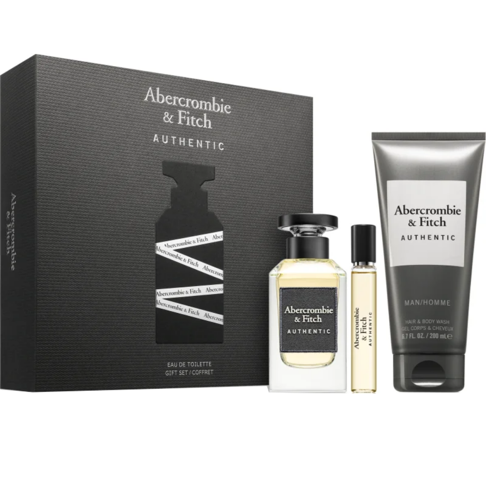 Abercrombie & Fitch Authentic Man Eau De Toilette Gift Set 100ml