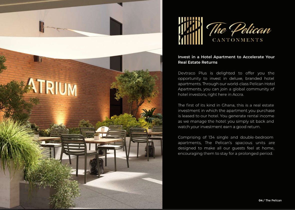 Shared Ownership at Pelican Hotel Apartments in Cantonment Accra Ghana