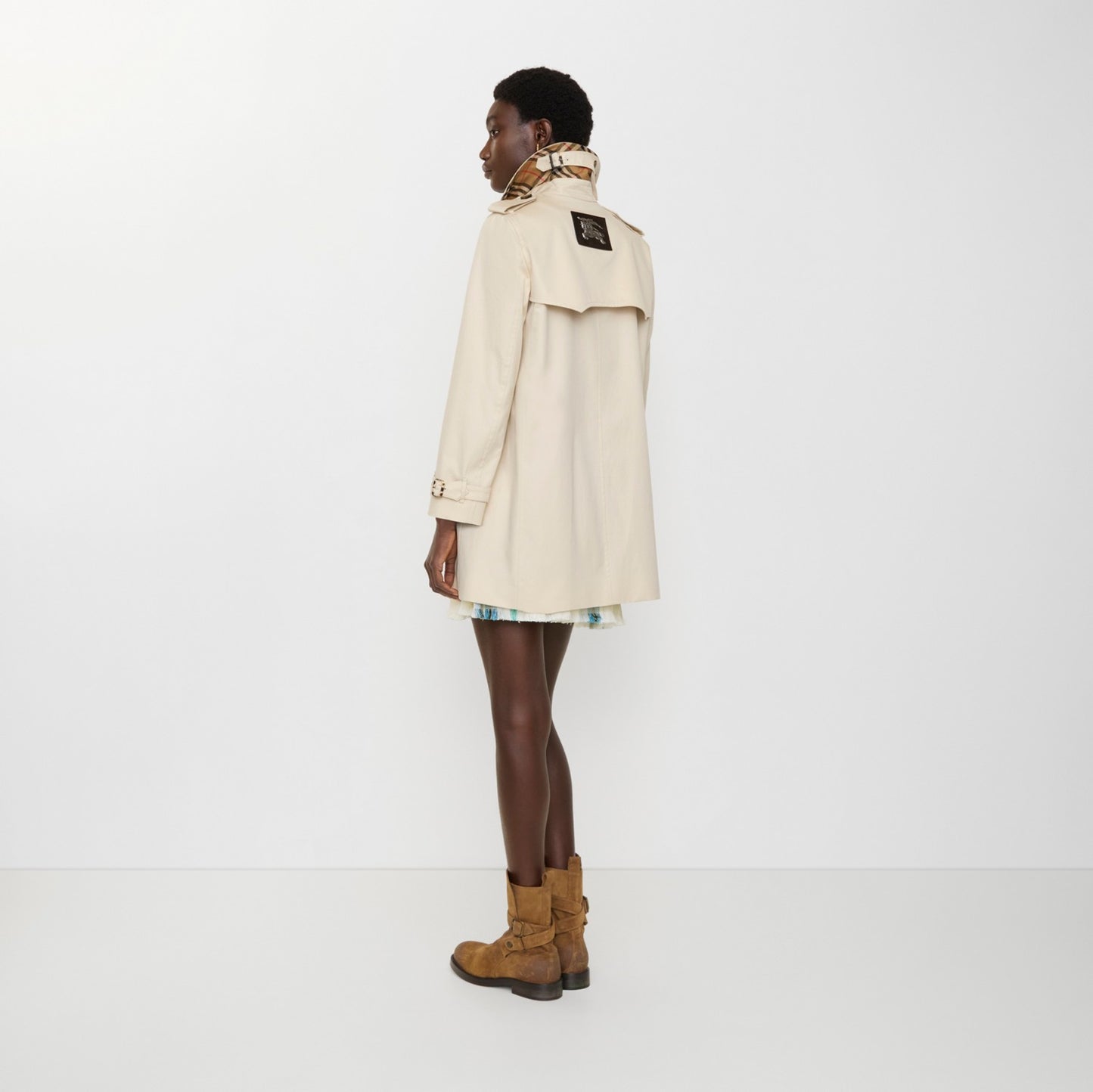 Short Summerside Gabardine Trench Coat