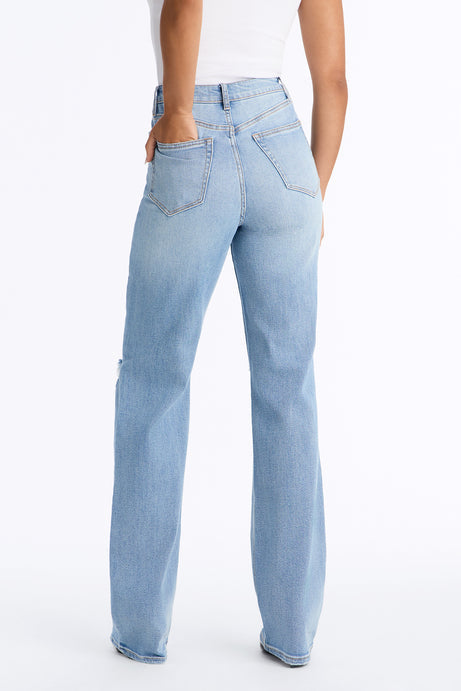 Tall Iconic Crossover Straight Leg Jeans - Light Wash