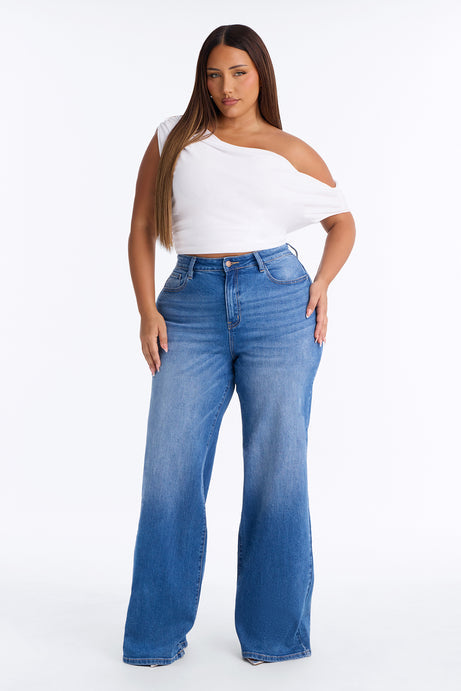 Tall Chasing Thrills Stretch Wide Leg Jeans