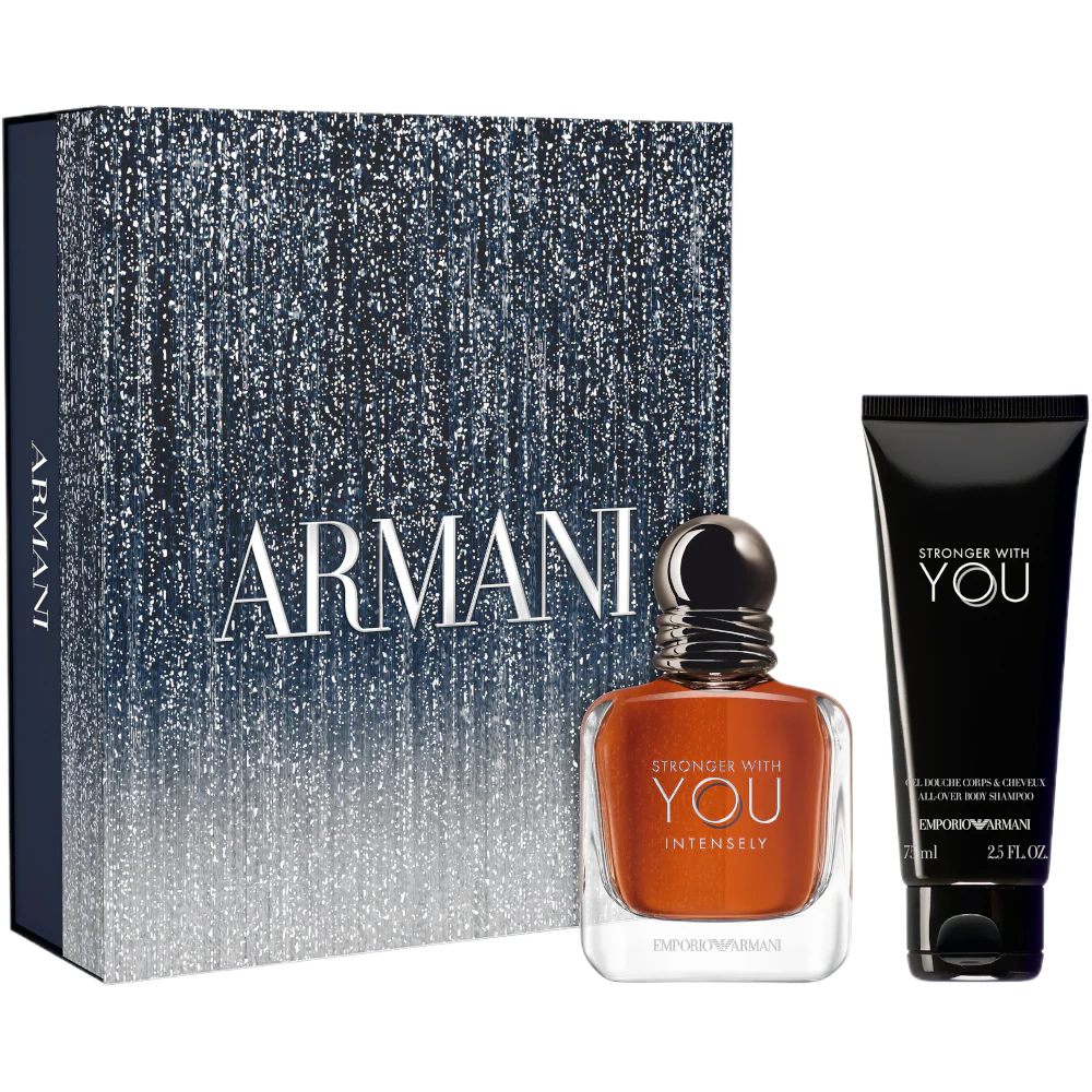 Emporio Armani Stronger With You Intensely Men's Eau De Parfum Gift Set 50ml